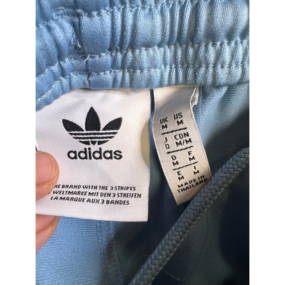 Adidas Originals Light Blue Colorblock Track Pants Mens M Joggers Y2k Trefoil - Picture 7 of 9